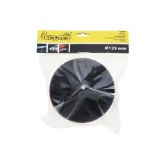 Zestaw dysk z rzepem z gąbką polerska 125 mm, z trzpieniem 6 mm