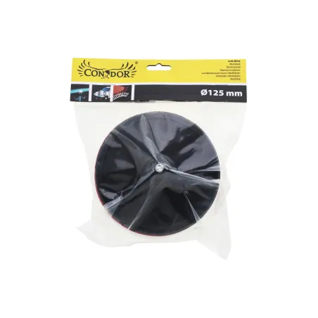 Zestaw dysk z rzepem z gąbką polerska 125 mm, z trzpieniem 6 mm