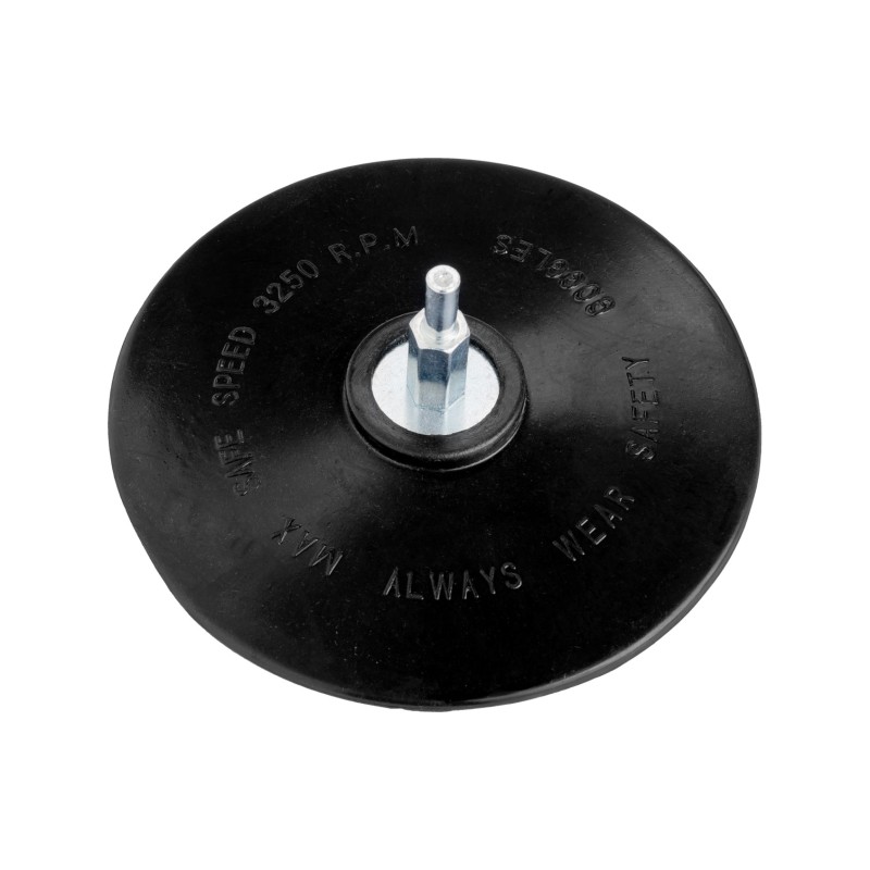 Dysk z gumą 125 mm, z trzpieniem 6 mm Dysk z gumą 125 mm, z trzpieniem 6 mm