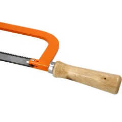 Piła do metalu z brzeszczotem 300 mm, metalowy korpus, drewniany uchwyt