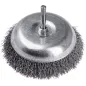 Szczotka druciana doczołowa 100 mm, trzpień 6 mm