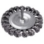 Szczotka druciana tarczowa 100 mm, trzpień 6 mm, drut skręcany Szczotka druciana tarczowa 100 mm, trzpień 6 mm, drut skręcany