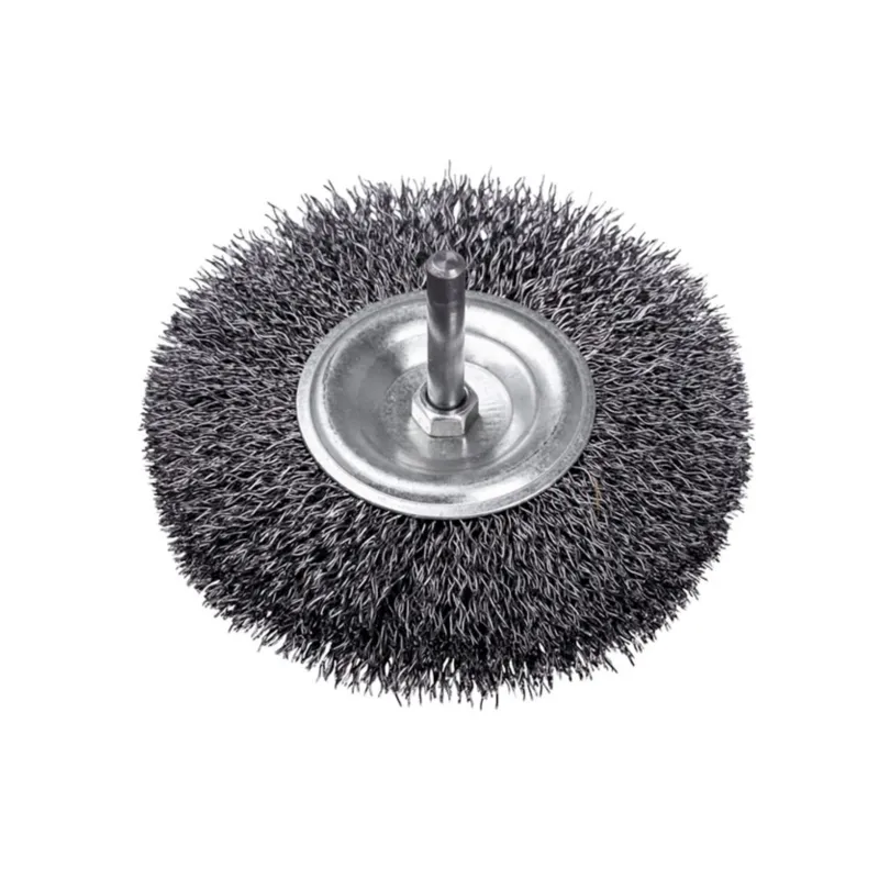 Szczotka druciana tarczowa 100 mm, trzpień 6 mm Szczotka druciana tarczowa 100 mm, trzpień 6 mm