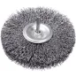 Szczotka druciana tarczowa 120 mm, trzpień 6 mm