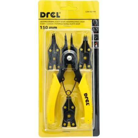 Szczypce segera 150 mm, 4 końcówki