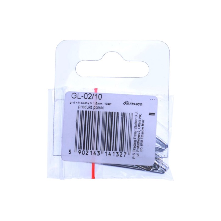 Groty niklowane 1.5 mm, 10 szt. Groty niklowane 1.5 mm, 10 szt.