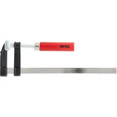 Ścisk stolarski 80 x 300 mm, typ F, drewniany uchwyt, FSC 100%, certyfikat NC-COC-062817