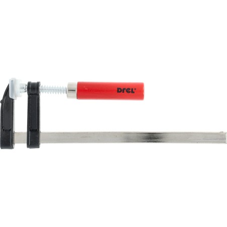 Ścisk stolarski 80 x 300 mm, typ F, drewniany uchwyt, FSC 100%, certyfikat NC-COC-062817