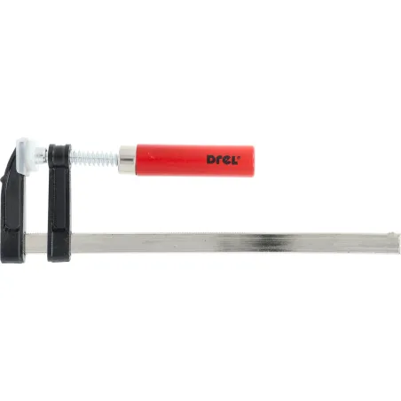 Ścisk stolarski 80 x 300 mm, typ F, drewniany uchwyt, FSC 100%, certyfikat NC-COC-062817