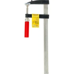 Ścisk stolarski 80 x 300 mm, typ F, drewniany uchwyt, FSC 100%, certyfikat NC-COC-062817