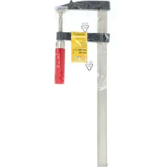 Ścisk stolarski 80 x 300 mm, typ F, drewniany uchwyt, FSC 100%, certyfikat NC-COC-062817