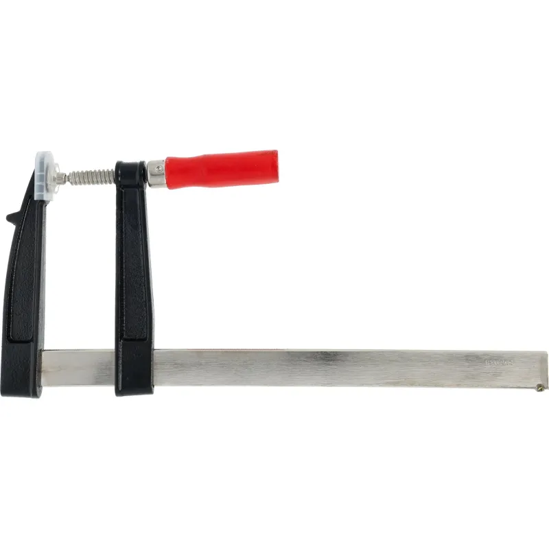 Ścisk stolarski 120 x 300 mm, typ F, drewniany uchwyt, FSC 100%, certyfikat NC-COC-062817