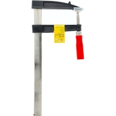 Ścisk stolarski 120 x 300 mm, typ F, drewniany uchwyt, FSC 100%, certyfikat NC-COC-062817