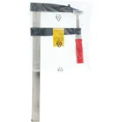 Ścisk stolarski 120 x 300 mm, typ F, drewniany uchwyt, FSC 100%, certyfikat NC-COC-062817