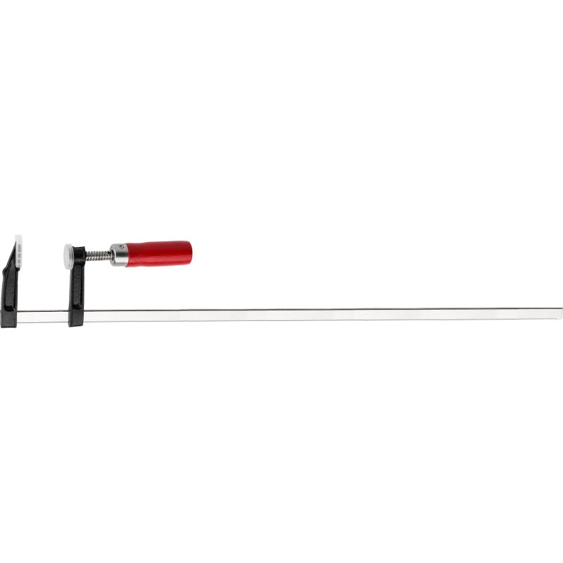 Ścisk stolarski 120 x 800 mm, typ F, drewniany uchwyt, FSC 100%, certyfikat NC-COC-062817