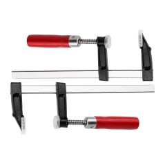 Ściski stolarskie 50 x 200 mm, typ F, drewniany uchwyt, 2 szt, FSC 100%, certyfikat NC-COC-062817