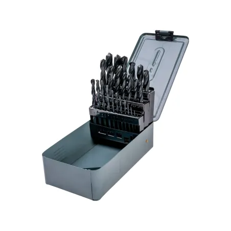 Zestaw wierteł do metalu 1.0-13.0 mm, metalowe pudełko, 25 szt.