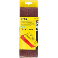Pasy bezkońcowe 75 x 457 mm, P60, 3 szt.