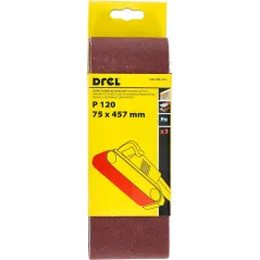 Pasy bezkońcowe 75 x 457 mm, P120, 3 szt.