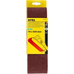 Pasy bezkońcowe 75 x 533 mm, P60, 3 szt.