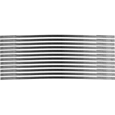 Brzeszczoty do piły włosowej 150 mm, ząb nr. 3, drewno-plastik, 12 szt.