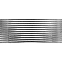 Brzeszczoty do piły włosowej 150 mm, ząb nr. 3, drewno-plastik, 12 szt.