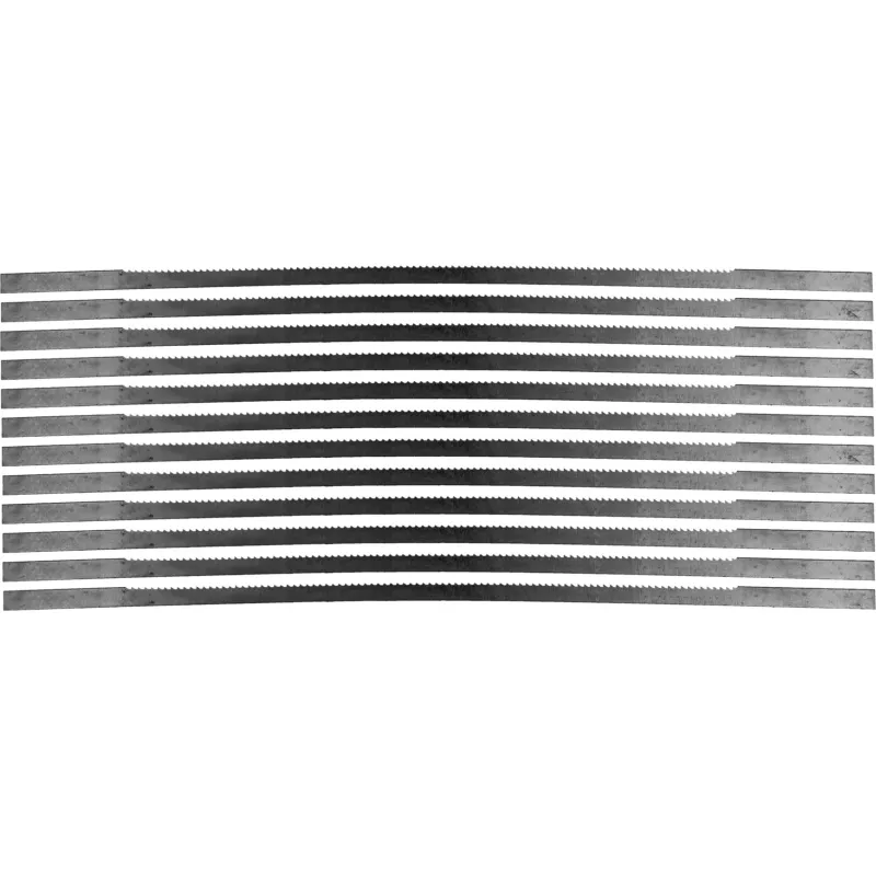 Brzeszczoty do piły włosowej 150 mm, ząb nr. 3, drewno-plastik, 12 szt. Brzeszczoty do piły włosowej 150 mm, ząb nr. 3, drewno-plastik, 12 szt.