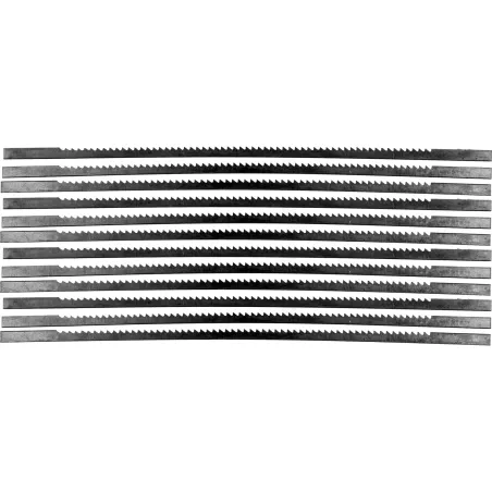 Brzeszczoty do piły włosowej 150 mm, ząb nr. 5, drewno-plastik, 12 szt.
