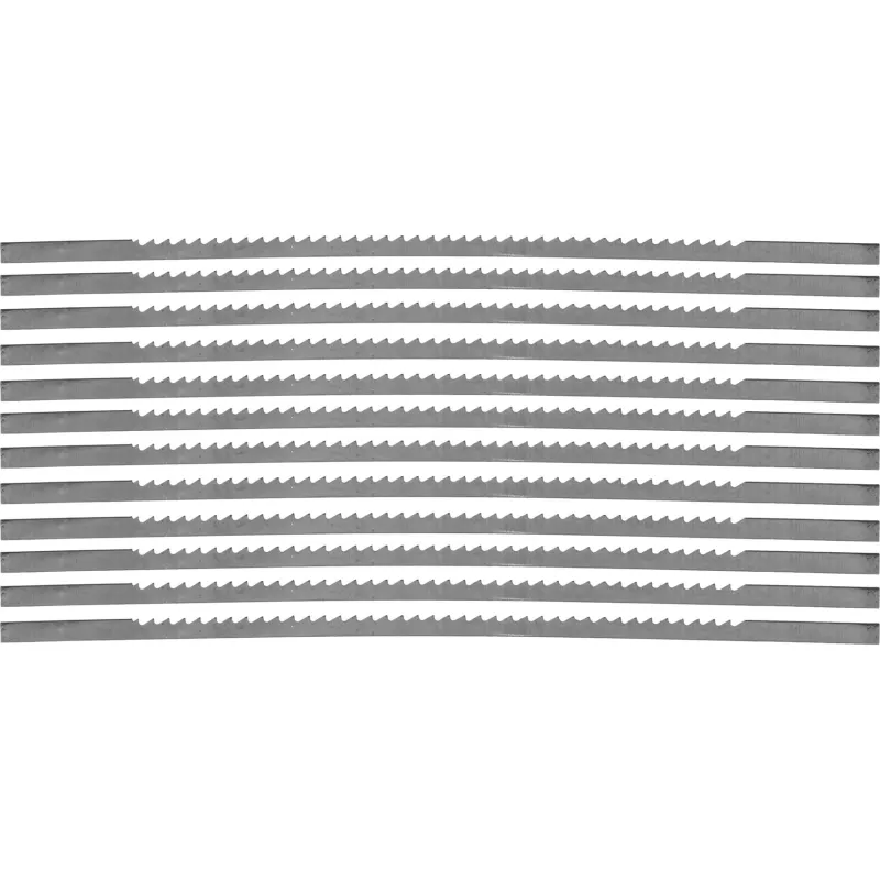 Brzeszczoty do piły włosowej 150 mm, ząb nr. 7, drewno-plastik, 12 szt. Brzeszczoty do piły włosowej 150 mm, ząb nr. 7, drewno-plastik, 12 szt.