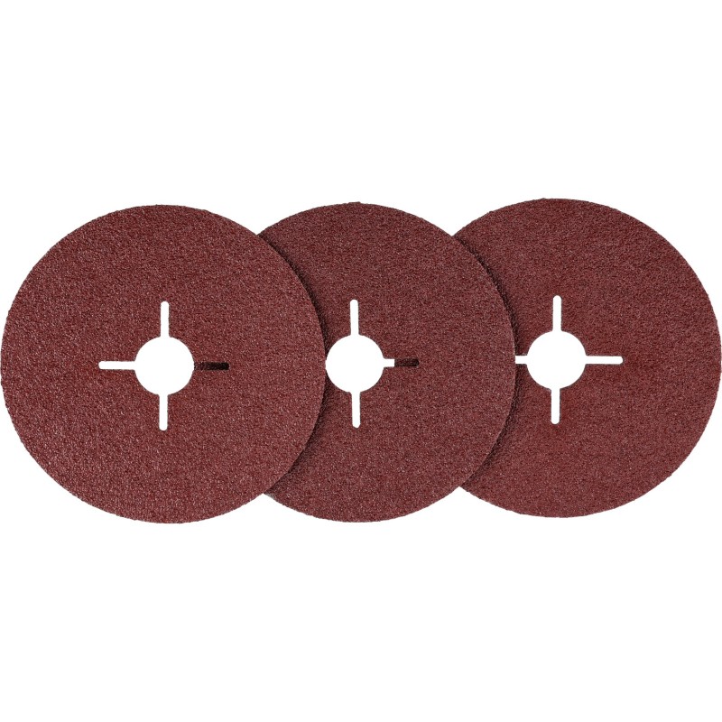 Krążki ścierne fibrowe 125 mm, P40, 3 szt. Krążki ścierne fibrowe 125 mm, P40, 3 szt.