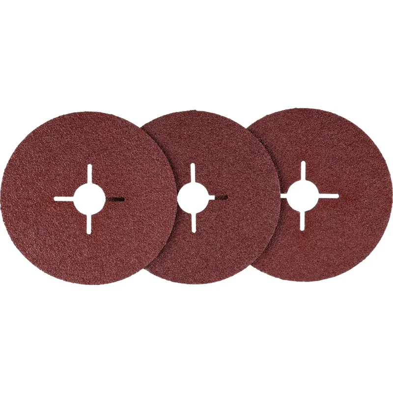 Krążki ścierne fibrowe 125 mm, P40, 3 szt.