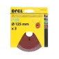Krążki ścierne fibrowe 125 mm, P60, 3 szt.