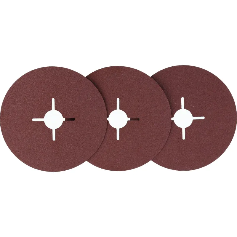 Krążki ścierne fibrowe 125 mm, P120, 3 szt. Krążki ścierne fibrowe 125 mm, P120, 3 szt.