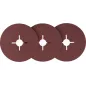 Krążki ścierne fibrowe 125 mm, P120, 3 szt. Krążki ścierne fibrowe 125 mm, P120, 3 szt.