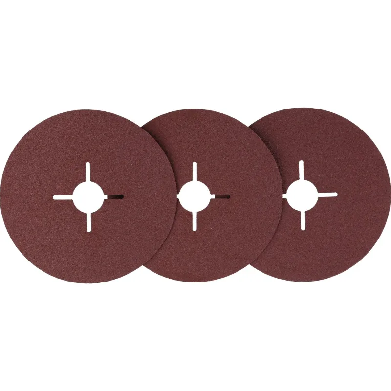 Krążki ścierne fibrowe 125 mm, P180, 3 szt.