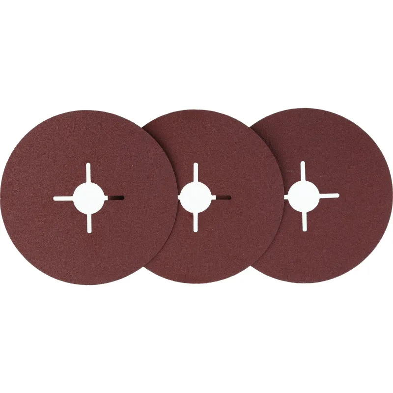 Krążki ścierne fibrowe 125 mm, P150, 3 szt.