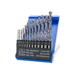 Zestaw wierteł do metalu 2.0-8.0 mm, szlifowane, 13 szt.