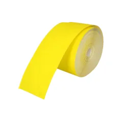 Papier ścierny 115 mm, P180, żółty, 50 m, rolka