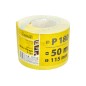 Papier ścierny 115 mm, P180, żółty, 50 m, rolka Papier ścierny 115 mm, P180, żółty, 50 m, rolka