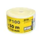 Papier ścierny 115 mm, P100, żółty, 50 m, rolka Papier ścierny 115 mm, P100, żółty, 50 m, rolka