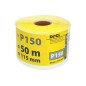 Papier ścierny 115 mm, P150, żółty, 50 m, rolka Papier ścierny 115 mm, P150, żółty, 50 m, rolka