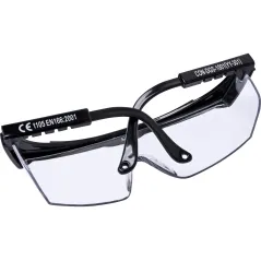 Okulary przeciwodpryskowe, regulowane zauszniki