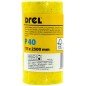 Papier ścierny w rolce 2.5 m, 115 mm, P40, żółty, FSC 100%, certyfikat NC-COC-062817