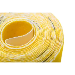 Papier ścierny w rolce 2.5 m, 115 mm, P150, żółty,FSC 100%, certyfikat NC-COC-062817