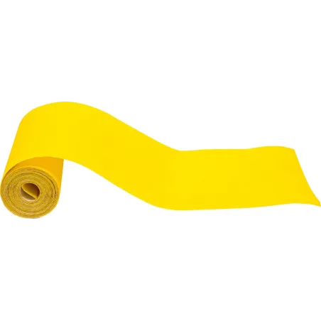 Papier ścierny w rolce 2.5 m, 115 mm, P220, żółty, FSC 100%, certyfikat NC-COC-062817