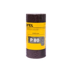 Płótno ścierne w rolce 2.5 m, 115 mm, P80