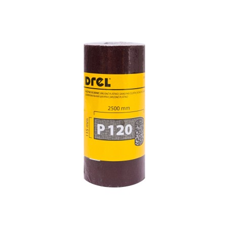 Płótno ścierne w rolce 2.5 m, 115 mm, P120