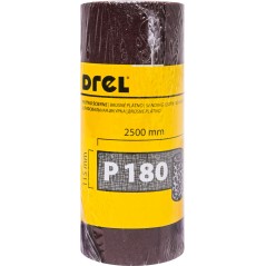 Płótno ścierne w rolce 2.5 m, 115 mm, P180