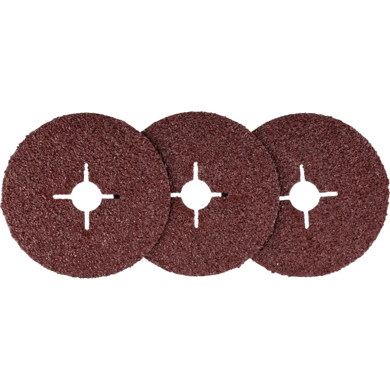 Krążki ścierne fibrowe 125 mm, P24, 3 szt.