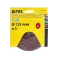 Krążki ścierne fibrowe 125 mm, P24, 3 szt.